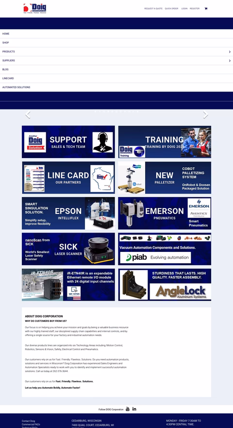 Doig-Corporation Homepage 1440px