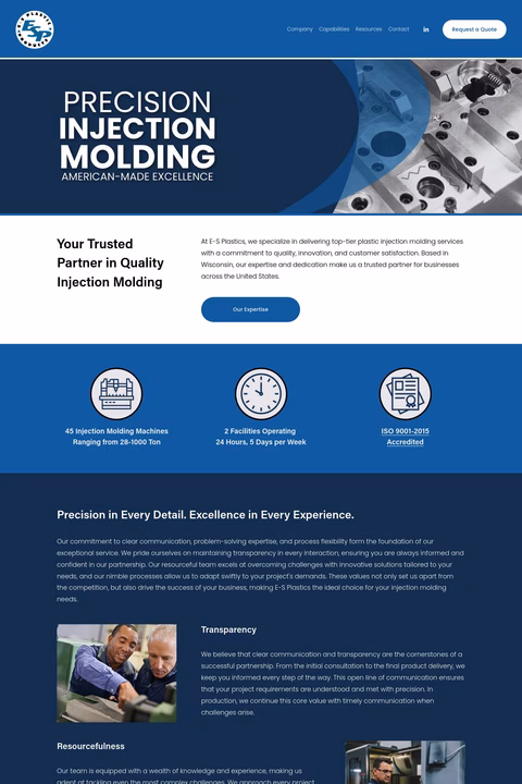 E-S-Plastic-Products Homepage 1440px