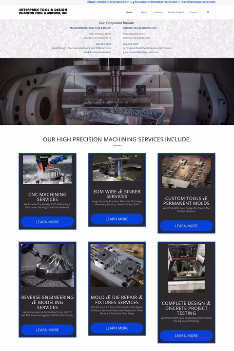 Enterprise-Tool-And-Design Homepage 1440px