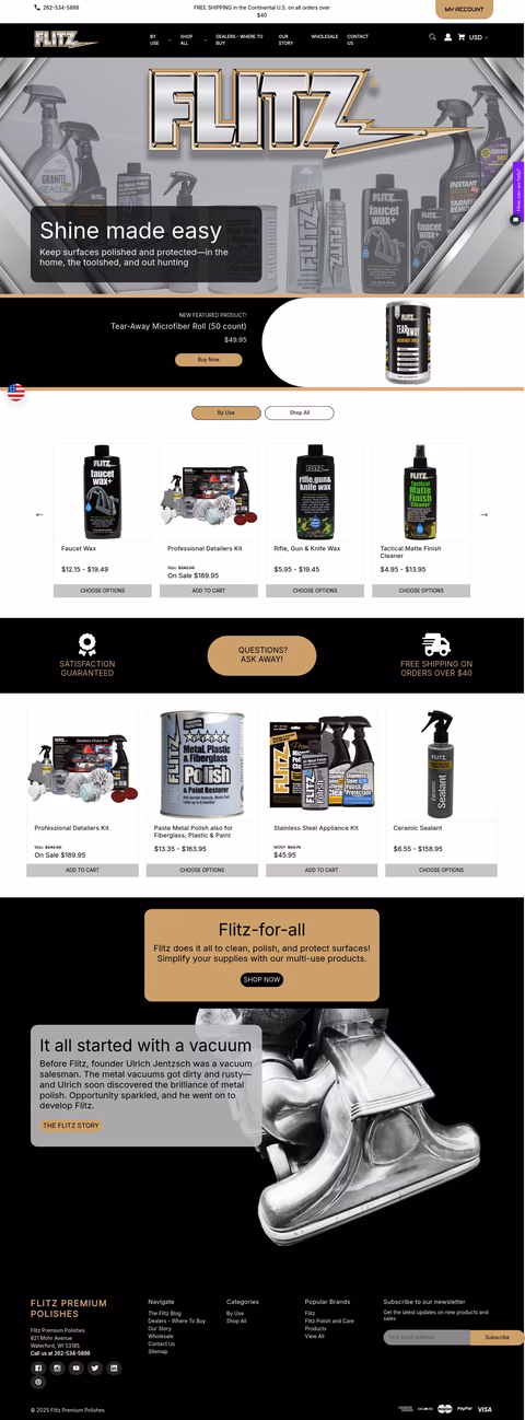 Flitz-International-Ltd Homepage 1440px