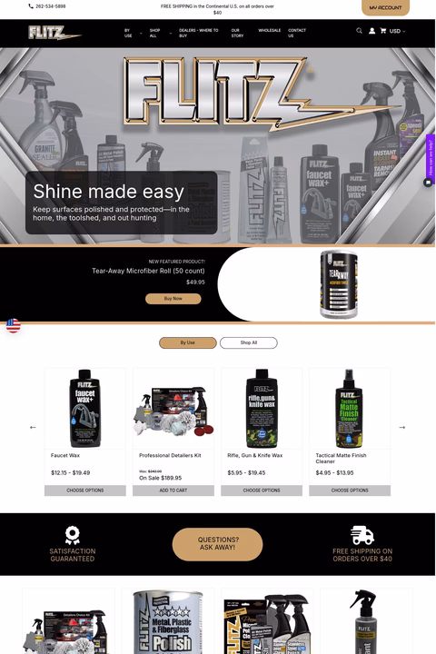 Flitz-International-Ltd Homepage 1440px