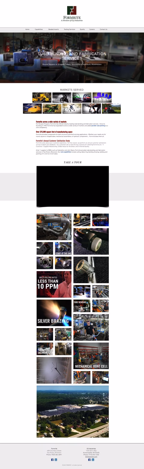 Formrite Homepage 1440px