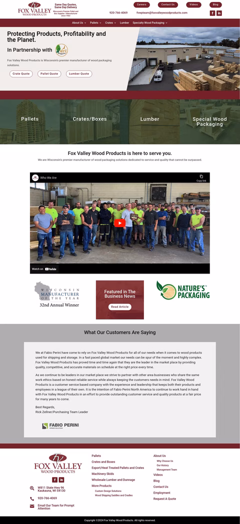 Fox-Valley-Wood-Products Homepage 1440px