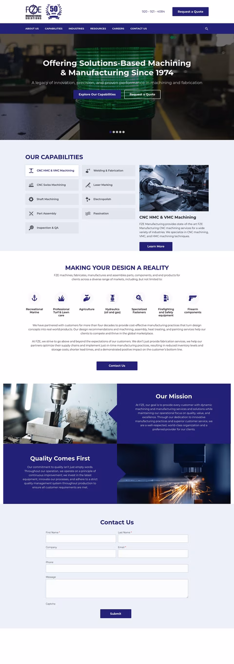 Fze-Manufacturing-Solutions Homepage 1440px
