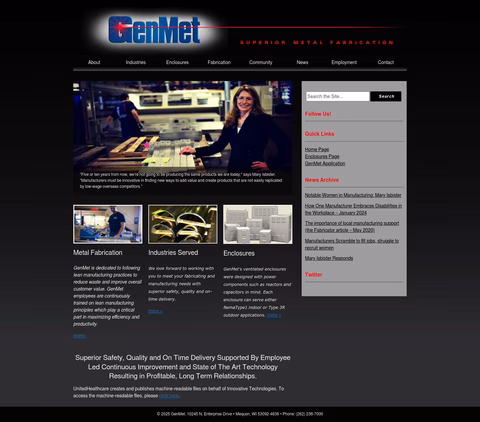 General-Metalworks Homepage 1440px