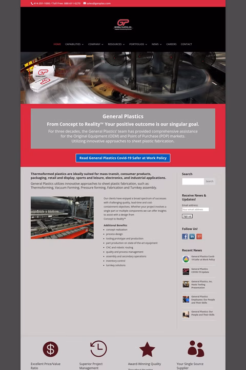 General-Plastics Homepage 1440px