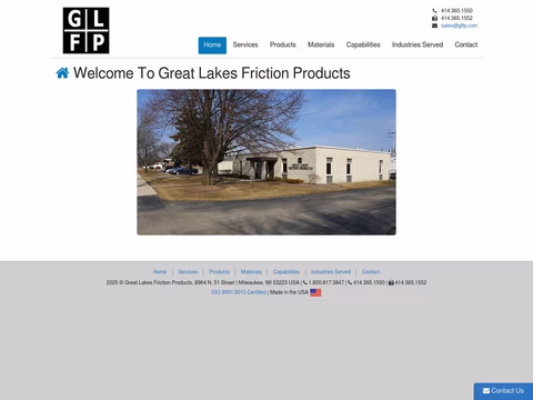 Great-Lakes-Friction-Products Homepage 1440px