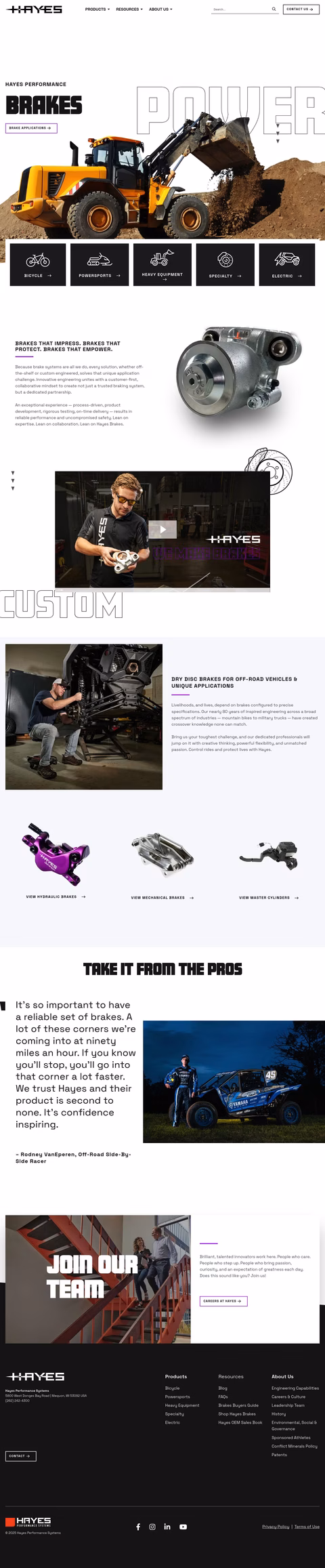 Hayes-Performance-Systems Homepage 1440px