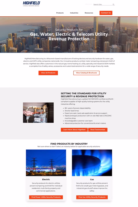 Highfield-Manufacturing-Co Homepage 1440px