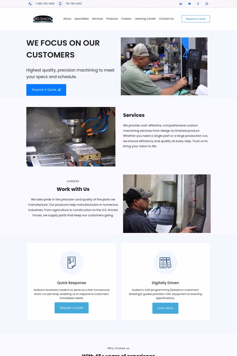 Hudson-Machine-Tool Homepage 1440px