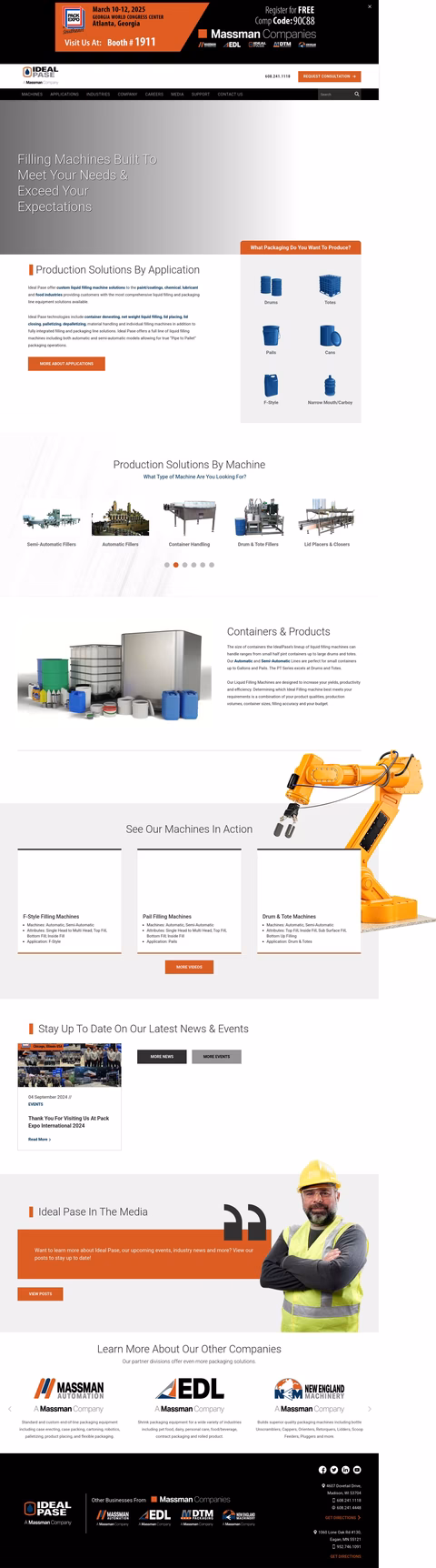 Ideal-Pase Homepage 1440px