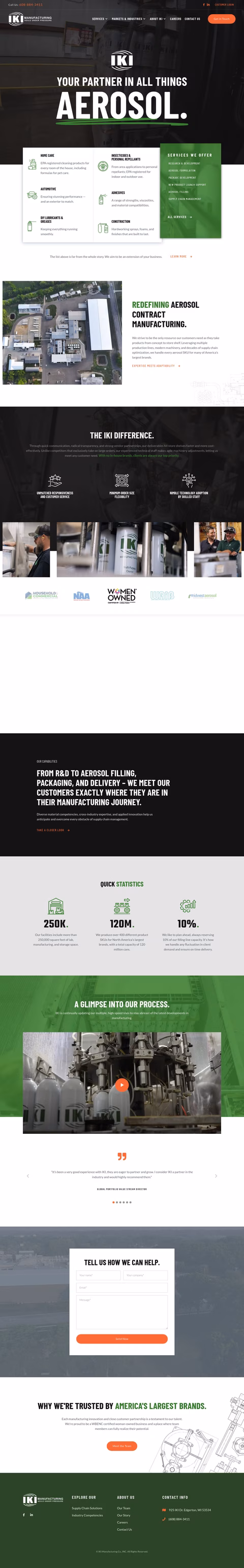 Iki-Manufacturing-Co Homepage 1440px