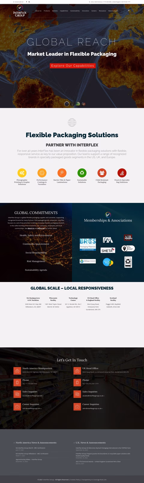 Interflex-Group Homepage 1440px