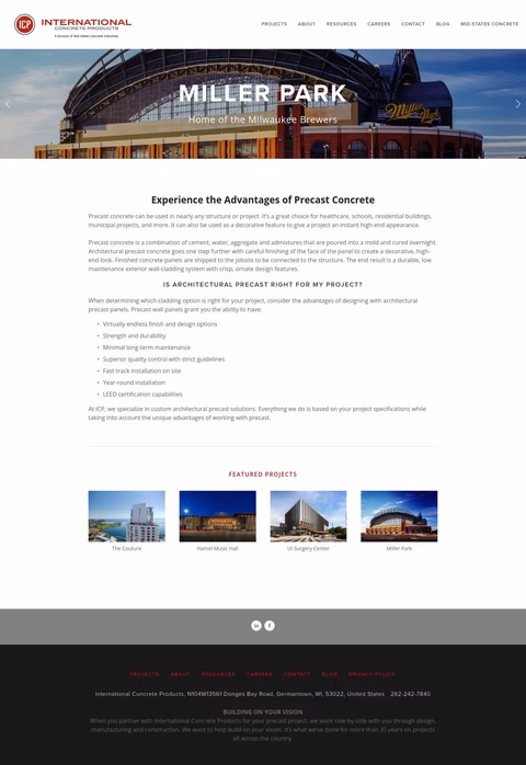 International-Concrete-Products Homepage 1440px