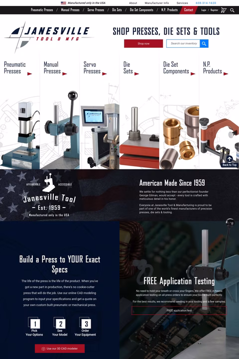 Janesville-Tool-Manufacturing Homepage 1440px