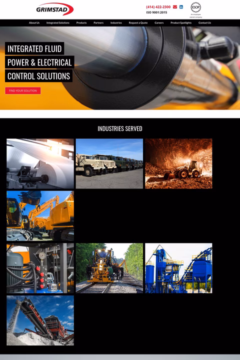 Jm-Grimstad-Inc Homepage 1440px