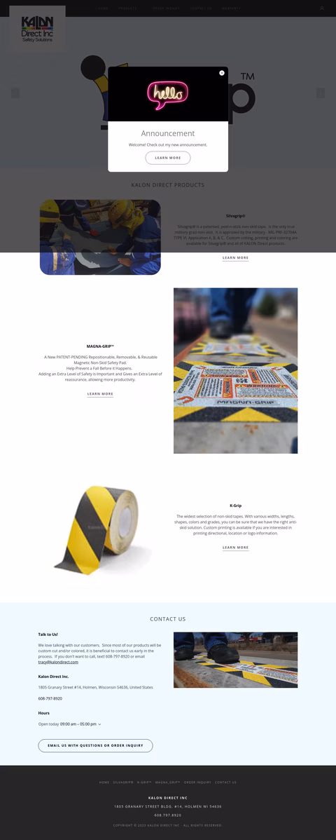 Kalon-Direct Homepage 1440px