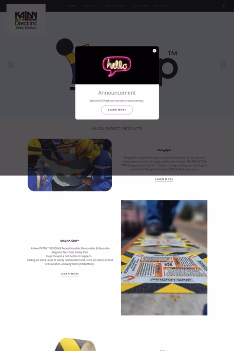 Kalon-Direct Homepage 1440px