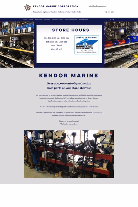 Kendor-Marine Homepage 1440px