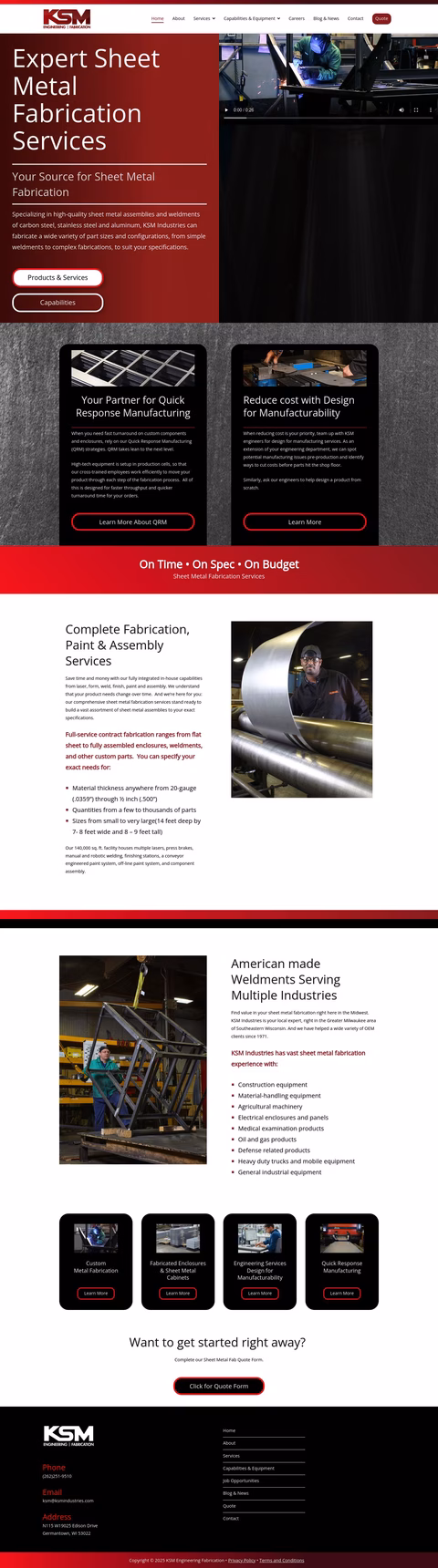 Ksm-Industries Homepage 1440px