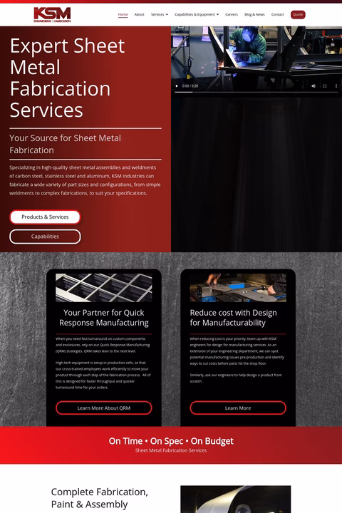 Ksm-Industries Homepage 1440px