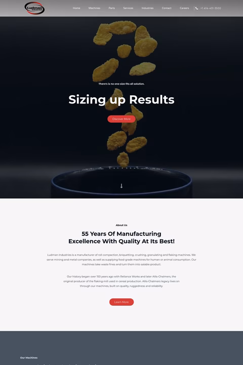 Ludman-Industries Homepage 1440px