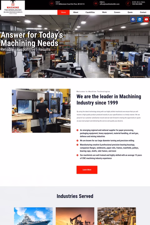 Machine-Technologies Homepage 1440px