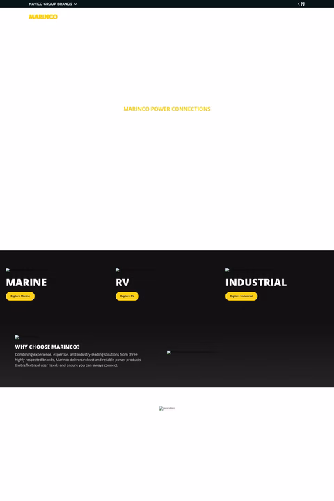 Marinco-Power-Products Homepage 1440px