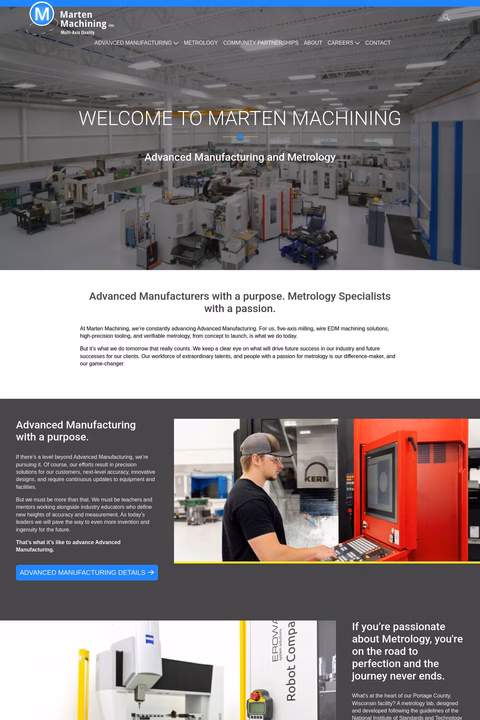 Marten-Machining Homepage 1440px
