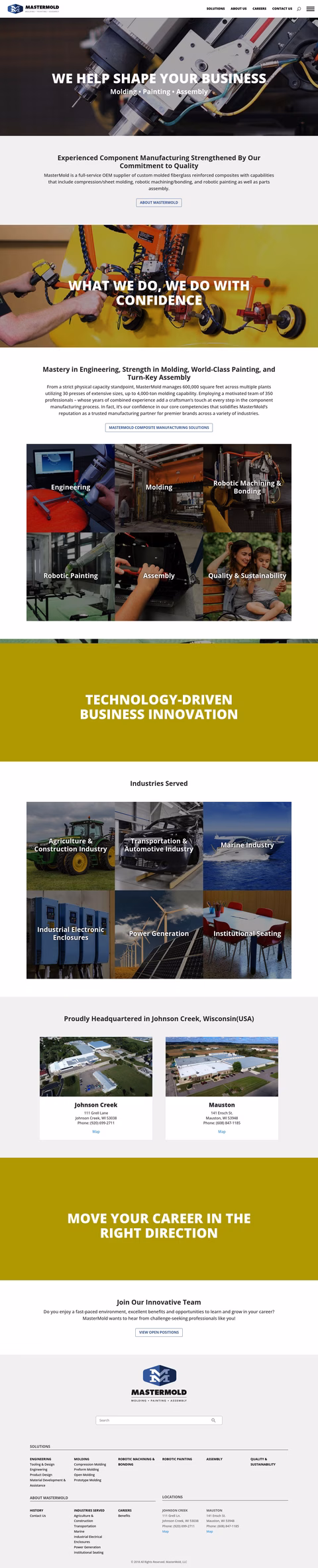 Mastermold Homepage 1440px