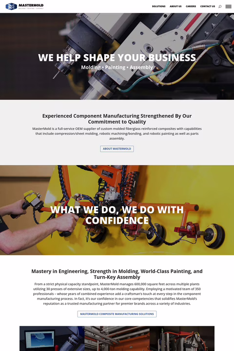 Mastermold Homepage 1440px