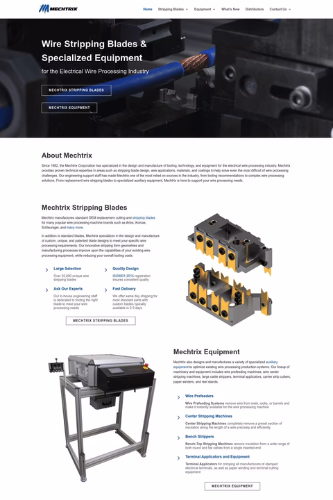 Mechtrix Homepage 1440px