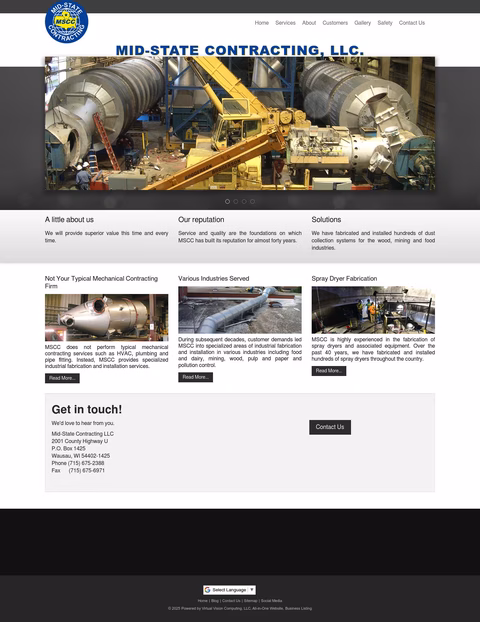 Mid-State-Contracting Homepage 1440px