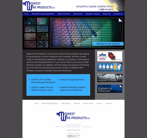 Midwest-Wire-Products Homepage 1440px