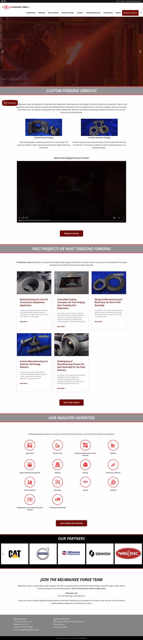 Milwaukee-Forge Homepage 1440px