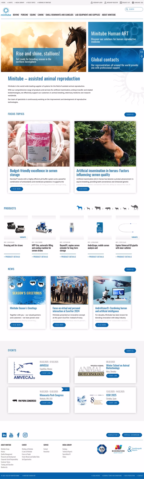 Minitube-Of-America Homepage 1440px