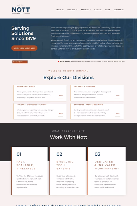 Nott-Company Homepage 1440px