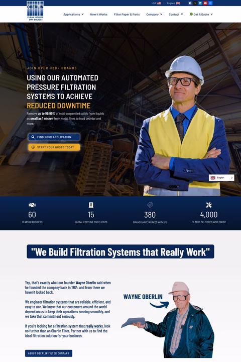 Oberlin-Filter Homepage 1440px