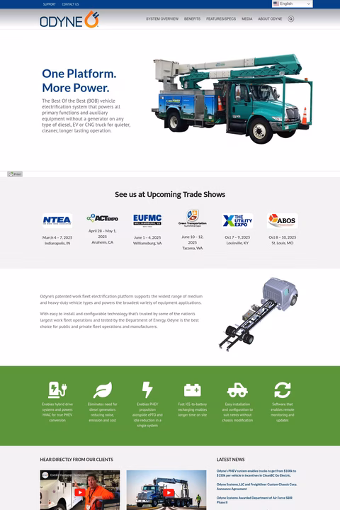 Odyne-Systems Homepage 1440px