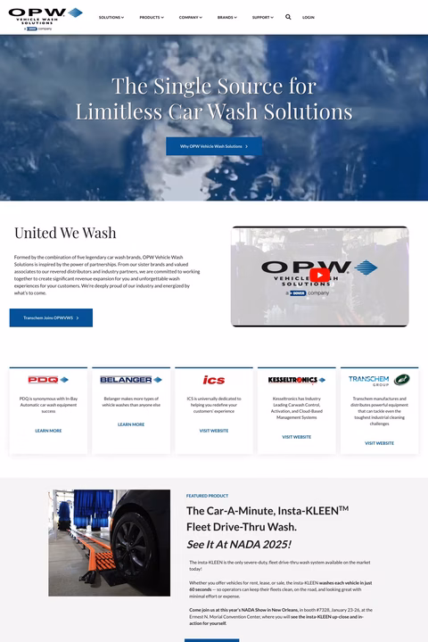 Opw-Vehicle-Wash-Solutions Homepage 1440px