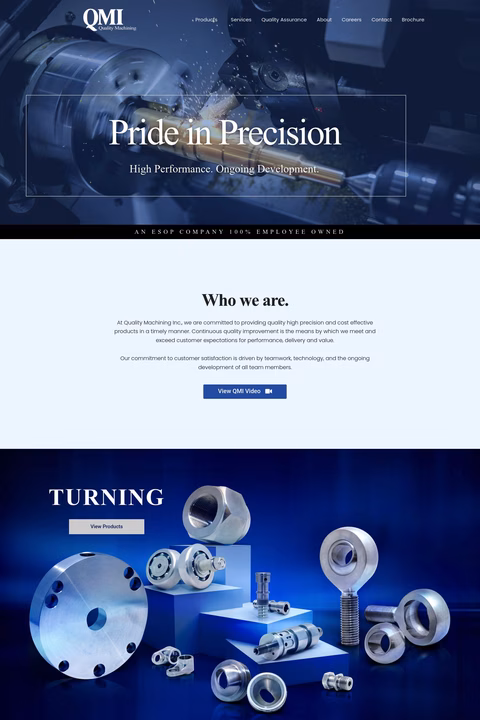 Quality-Machining-Inc Homepage 1440px