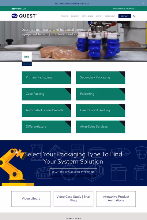 Quest-Industrial-Products Homepage 1440px