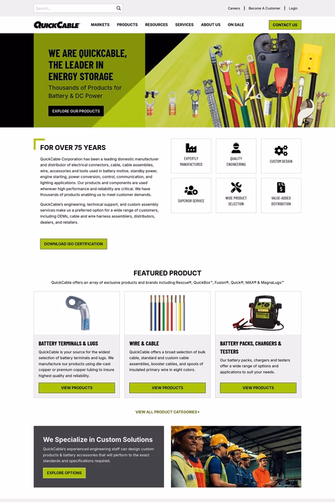 Quick-Cable Homepage 1440px