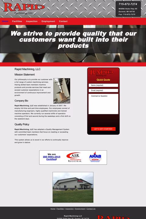 Rapid-Machining Homepage 1440px