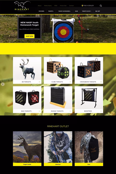 Rinehart-Targets Homepage 1440px