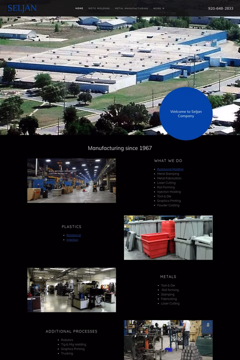 Seljan-Company Homepage 1440px