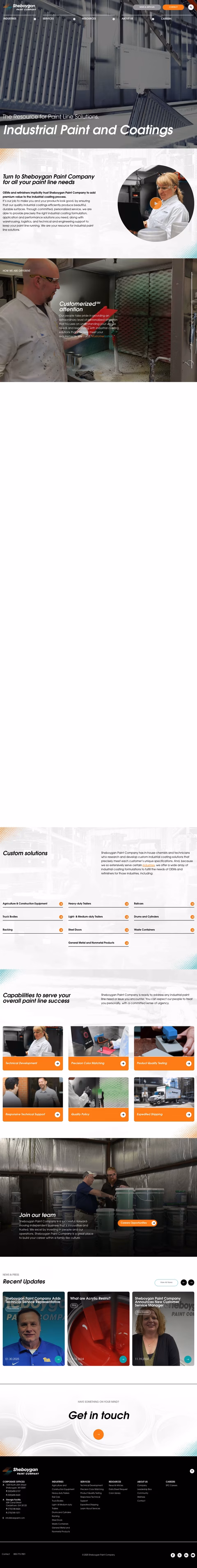 Sheboygan-Paint-Co Homepage 1440px