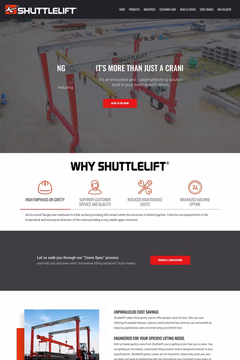 Shuttlelift Homepage 1440px