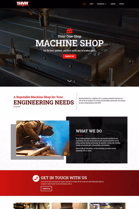 Specialty-Machine Homepage 1440px