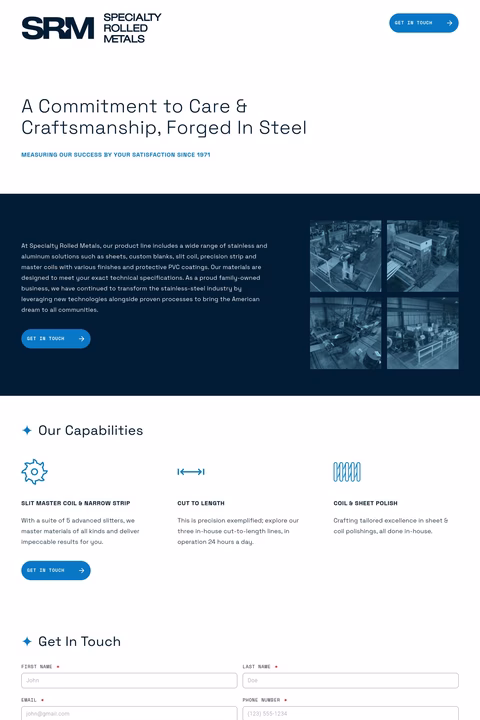 Specialty-Rolled-Metals Homepage 1440px